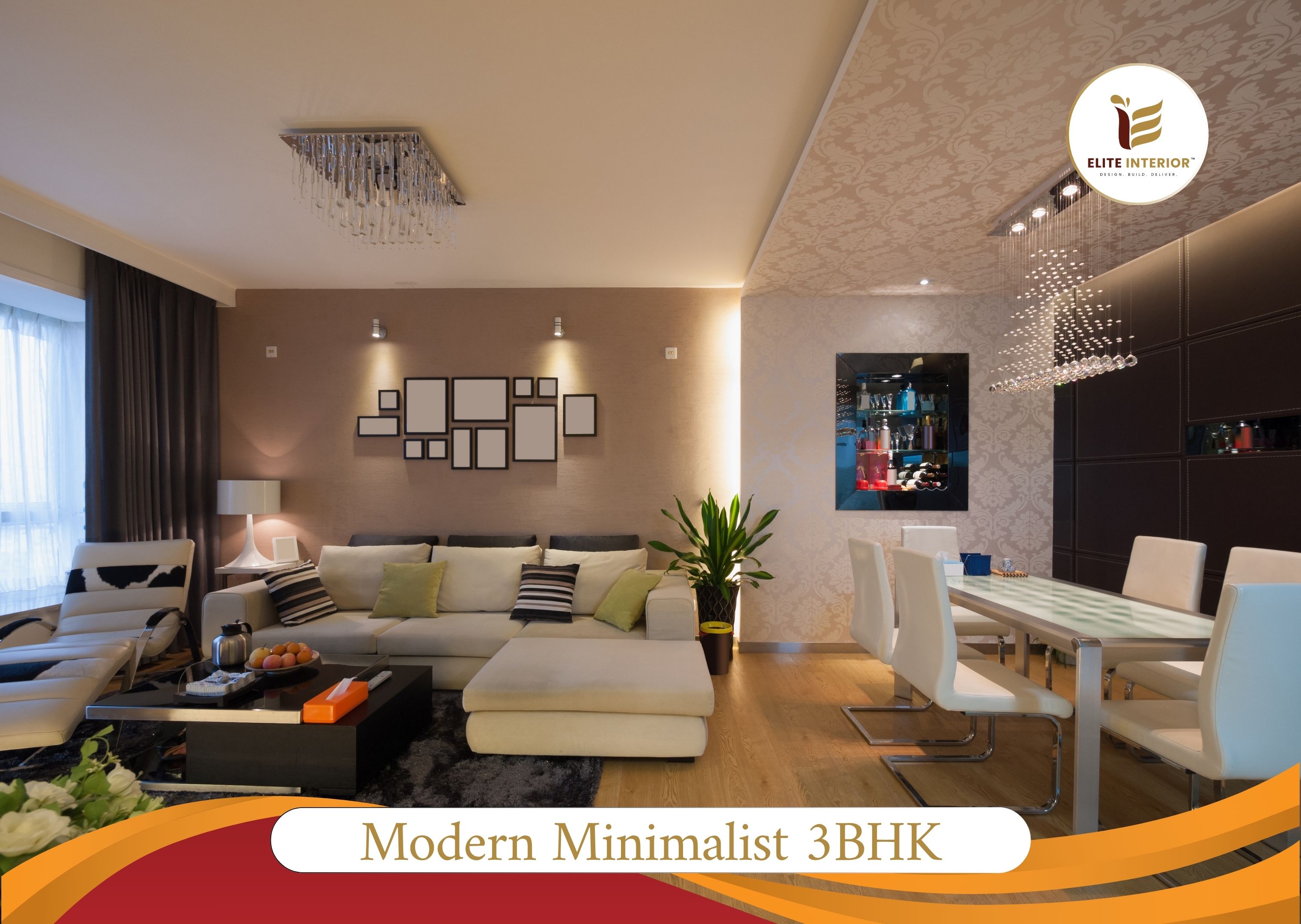 Completed 3BHK Turnkey Interior in South Bopal